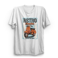 Baju Kaos Pria Distro Original Vespa Scooter Enjoy The Ride Dewasa Branded 100% Premium High Quality