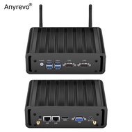 Fanless Mini PC Intel Core 4th Gen I3-4005U/i5-4200U/i7-4500U 2*COM 4*USB Operating Systems Windows 