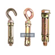 Tiger Concrete Expansion Shield Anchor With Eye Bolt Hook For Heavy Duty Fixing