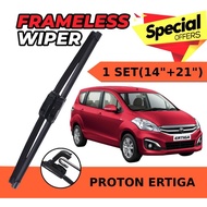 NEW CAR WIPER PROTON ERTIGA WIPER 1SET (14"+21") WIPER ERTIGA