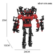 Bộ Đồ Chơi Lắp Ráp Skibidi Toilet Audio Man Camera Titan Speakerman MOC Tương Thích Với Lego Dành Ch