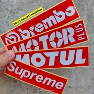 Sticker cutting supreme brembo motul sticker Motorcycle racing - plus