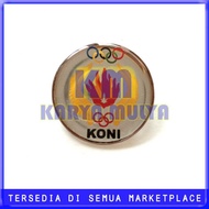 Pin KONI - Lencana Logo KONI Model Bulat - Karya Mulya