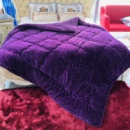 Quilted fleece Blanket with marigold pattern