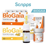 BioGaia Protectis Baby Probiotics Drops 5ml / Glass 5ml / L.Reuteri Lemon/Strawberry 30 Tabs / Vitamin D 30 Tablets