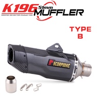 motorcycle Slip on Exhaust system Mid link Pipe Muffler Escape Moto For ninja300 r3 cbr500r pcx nmax