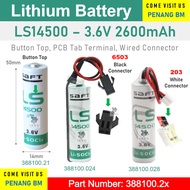 (Saft Compatible) LS 14500 AA 3.6V PLC Industrial ER14500 CNC Lithium Battery LS14500