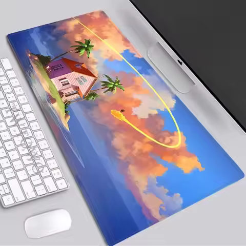 Goku Dragons Mousepads HD Printing Computer Gamers Locking Edge Non-slip Mousepad Keyboard PC Desk P