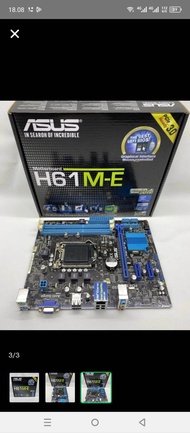 MOTHERBOARD ASUS H61M-E LGA 1155 H61 GARANSI 1 TAHUN
