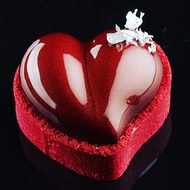 8 Continuous Heart French Dessert Silicone Mold Mousse Silicone Mold Tart Tart Ring
