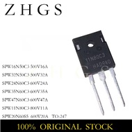 1-5PCS SPW11N80C3 TO-247 SPW 11N80 16N50 20N60 24N60 32N50 35N60 47N60 C3 S5 TO247 MOS NEW STOCK
