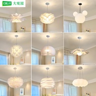 ST-🚤Dayuan Garden Modern Minimalist Pumpkin Lamp Nordic Romantic Flower Bud Room Lamp Creative Personality Rose Pine Con