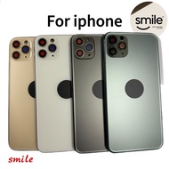 Replacement Back Cover Housing For iPhone11 pro    Rear Battery Door Frame smile