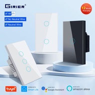 【Exclusive Discount】 GIRIER Smart Wifi Touch Switch No Neutral Wire Required Smart Home 1/2/3 Gang S