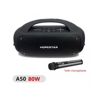 รุ่นใหม่ล่าสุด Hopestar A65/A80 ลำโพงบลูทูธ 300วัตต์ พร้อมไมค์ลอย1อัน ลำโพง6ดอก ปรับเบสได้3โหมด
