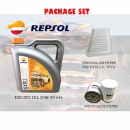 REPSOL Engine Oil 20W-50 + Perodua Oil & Myvi 1.0 Air Filter