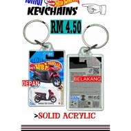 Miniature hw keychain yamahal Red