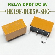 Yellow Relay DPDT 5 VOLT 8 PinDC 5V DC 30V 1A DC 30V 2A DC 30V 2A DPDT