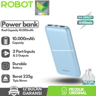 ROBOT RT12 Powerbank Power Bank 10000mAh Dual Slim Original Biru