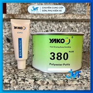[Có chiết lẻ] Bột bả Matit Yakoo 380 - Hai thành phần (2K) Lon Nguyên 1kg