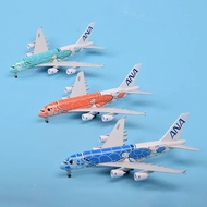 Koleksi Kapal Terbang Diecast Pesawat 20cm Japan ANA KaLa Turtle Airlines A380 Model Plane With Whee