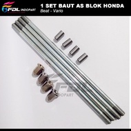 1 Set Baut Tusuk Sate Beat /Baut Ancer Beat/Vario 110/Baut As Blok Honda Beat