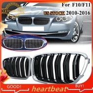 [Hot-Sale] Car Chrome+Glossy Black Dual Slats Front Kidney Grille Grill For F10/ F11 M5 535I 550I 52