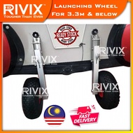 Ready Stock Launching Wheel for inflatable boat Tyre Roda Tarik Boat angin Kuat Tahan Lasak Tebal Al