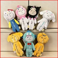 MG1 YUKIO x Sanrio Cinnamoroll Gudetama HelloKitty Plushie Cute Cartoon Plush Doll Bag Charm Keychai