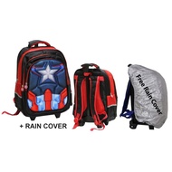 Trolley Kids Bag Push SD SuperHero CAPTAIN Muscle 3Res Import + RC CAPTAIN LIS RED U4Y9 Import Lates