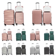 14" 20" 24" ABS quality travel luggage bag suitcases 3in1 or 2in1 24 inch+20 inch+14 inch plain beg 