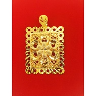 [VJ]Pendant Kerawang “Square” 999.9 Gold Plated PK31 <Loket Kerawang>