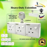 【New stock】ஐ┇[100% PURE COPPER] T Adaptor Socket Extension Socket 3 Pin Plug TopMIND HEAVY DUTY WALL Extension 2/3/4 Way