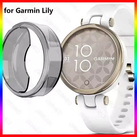 Soft TPU Protective Shell Case Frame Cover For Garmin Lily Women Watch Silicone Watch Case Cover Gua