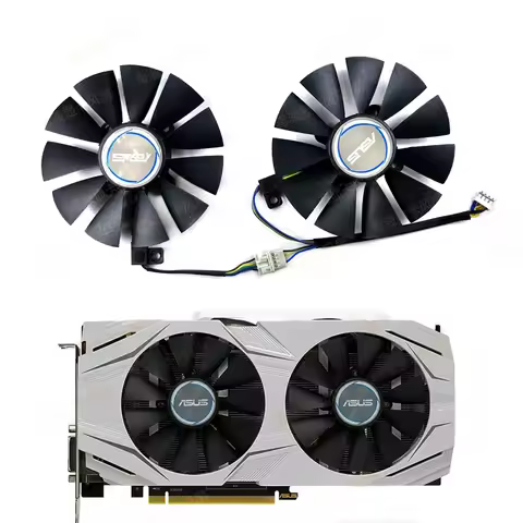 for ASUS GTX 1060 GTX 1070 RX 480 Dual Snow Leopard Graphics Fan PLD09210S12HH