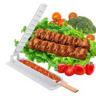 1pc Plastic Skewer Maker, BBQ Skewer Making Tool, Meat Skewer Maker, Manual BBQ Skewer Mold, Reusabl