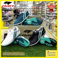 PAN รองเท้าร้อยปุ่ม (สีใหม่ 2023) (ลิขสิทธิ์แท้) รองเท้าสนามหญ้าเทียม แพน ฟุตบอล Football Shoes (PF-15NM) ขาว (WG) 43