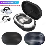 【kenouyo】Storage Bag For Meta Quest 3 VR Headset Portable EVA Hard Shell Box Travel Protective Carrying Case for Meta Quest 3 Accessories
