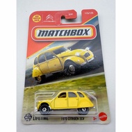 Matchbox Citroën 2CV - Yellow Diecast Car (Original Packaging / Unopened Card)