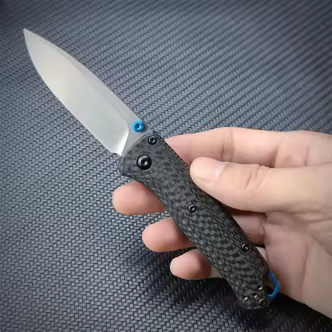 BM 533-3 Mini Carbon Fiber Folding Knife cpm20Black Outdoor Camping Hunting Pocket Tactical EDC Tool