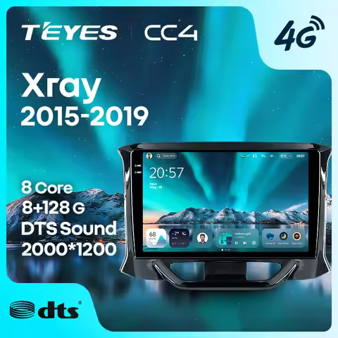 TEYES CC4 For LADA Xray X ray 2015 - 2019 CarPlay Android Auto 2DIN Car headunit Autoradio Car Radio