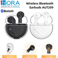 1HORA AUT209 Wireless Bluetooth 5.3 Earbuds With Charging Case Black/White Intelligent Touch Control
