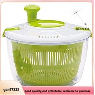 [yan77333.]Large Salad Spinner 5 Quarts-Wash,Rotate Dry Salads Fruits& Vegetables