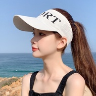 2022 Japanauthentic MALBON J.lindeberg Titleist Golf Running Hat Female Sunscreen Hairpin Open Top Shade High Ponytail Baseball Cap Summer Adult Sun