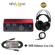[Chính Hãng] Full Bộ Soundcard Focusrite Solo Gen 4 - Micro Thu Âm AKG P120 - Tai Nghe Kiểm Âm AKG K