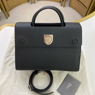 Dior迪奧 diorever系列盾牌️包中號 荔枝牛皮 手提包