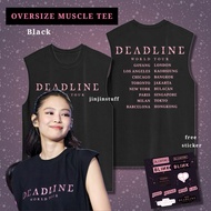 Jennie Blackpink Deadline World Tour Singlet T-shirt