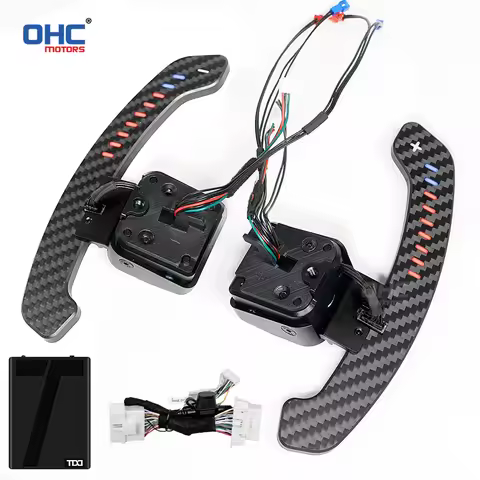 LED Magnetic Carbon Fiber Paddle Shifters For Audi B8 B8.5 B9 C8 A1 A3 A5 Q2 Q3 Q4 Q5 Q7 Q8 S1 S2 S3