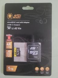 AGI 亞奇雷 microSDXC UHS-I V30 A2 U3 1TB 記憶卡 附轉卡