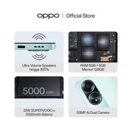 [✅Baru] Oppo A58 6/128 Gb, 8/128 Gb Nfc Fhd+ 50Mp Ai Dual Camera Ram